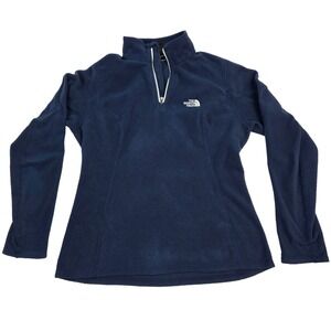 The North‎ Face Fleece Pullover Womens Small Blue Quarter Zip